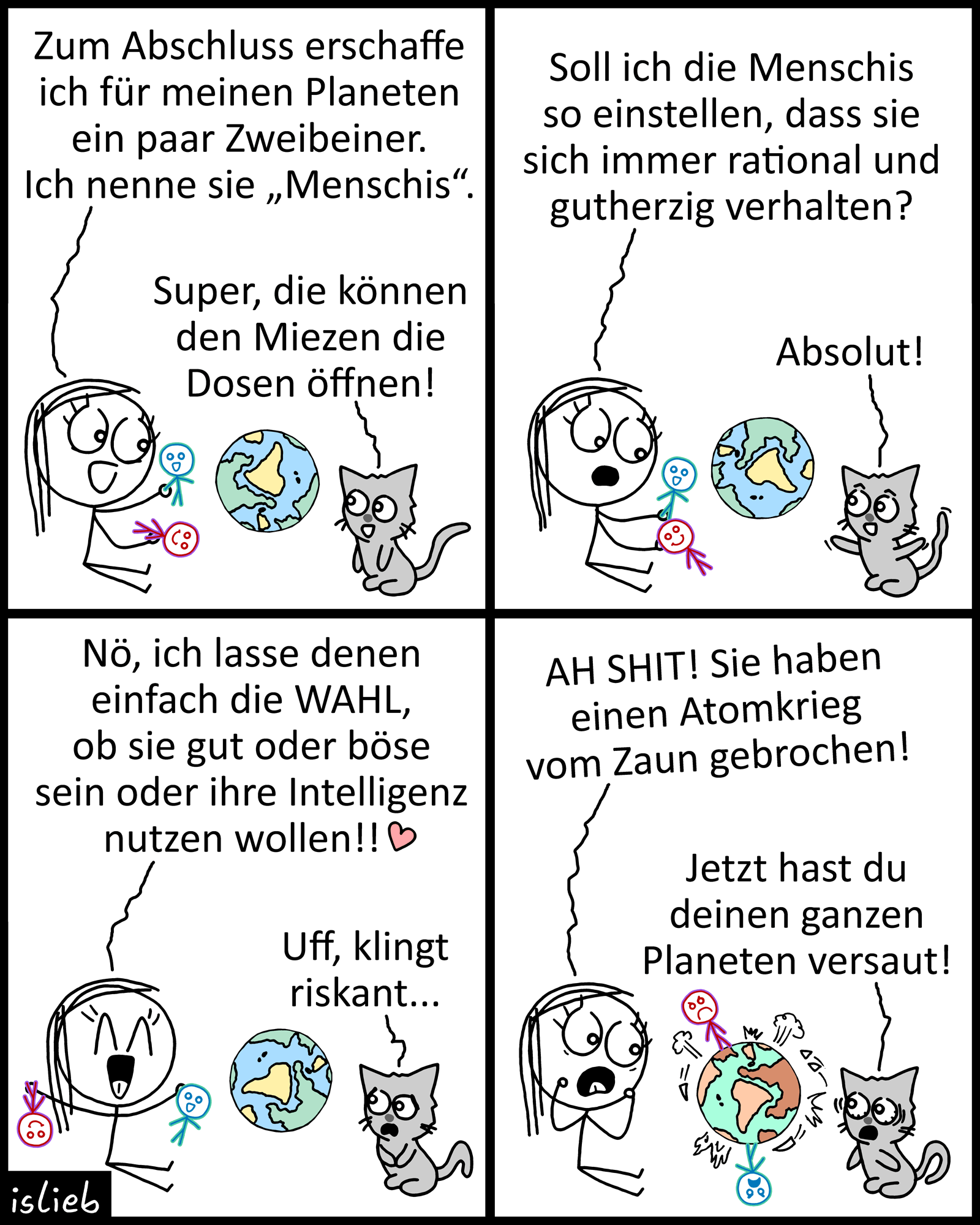 Comic „Menschis“ von Eylou